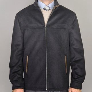 Men's Black Wool/Cashmere Blend Modern Fit Jacket Jackets
