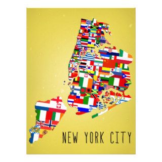 New York City Flags Design Invitations