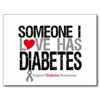 Someone I Love Has Diabetes Postcards
