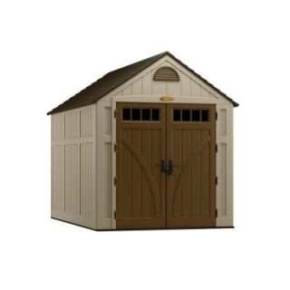 Suncast Brookland 10 ft. 8 in. x 7 ft. 6 in. Resin Storage Shed BMS8020