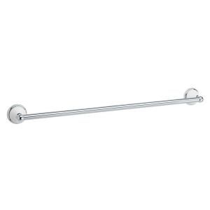 Gatco Franciscan 24 in. Towel Bar in Polished Chrome and Porcelain 5281