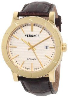 Versace Men's 17A70D002 S497 Acron Swiss Automatic Gold Plated Watch Watches