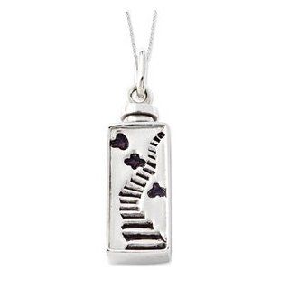 Stairway to Heaven Ash Holder Necklace in Sterling Silver Pendant Necklaces Jewelry