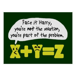 Funny Math Problem Posters