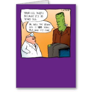 Frankensteins Doctor Get Well Soon Card Cards