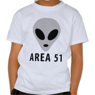 area 51   alien head tee shirt