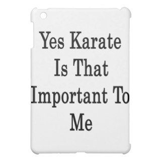 Yes Karate Is That Important To Me Cover For The iPad Mini