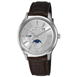 Zenith Men's 03.2140.691/02.C498 Captain Moonphase Silver Moonphase Dial Watch at  Men's Watch store.