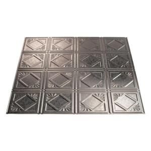 Fasade Traditional 4 2 ft. x 4 ft. Galvanized Steel Lay in Ceiling Tile L56 30