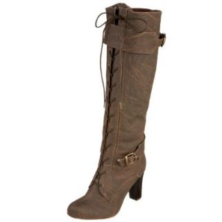 Cri de Coeur Women's Felicity Lace Up Knee Boot,Toffee,6 M US Shoes