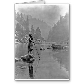 Native American Indian Vintage Portrait Greeting Cards