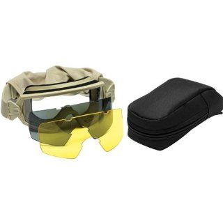 Smith Optics Outside The Wire Deluxe Kit Tactical Core Elite Protective Military Goggles Eyewear   Tan 499/Clear, Gray & Yel Automotive