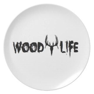 Wood Life Deer Head Party Plates