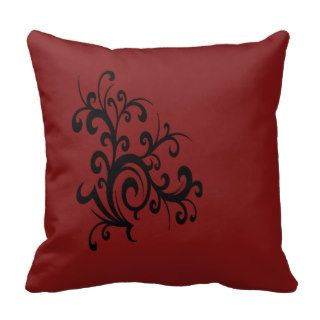 Crimson Throw Pillow