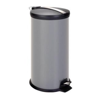 Honey Can Do 30 l Gray Metal Step Touchless Trash Can TRS 02070