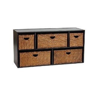 Abbeville Large 5 Compartment Stacking Cabinet with Baskets   Ballard Designs   Free Standing Cabinets