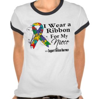 Niece   Autism Ribbon T Shirts