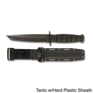 Ka Bar Straight Edge Black Short Tanto Knife KA BAR Knives, Inc Hunting Knives