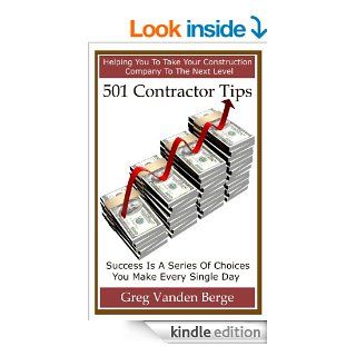 501 Contractor Tips eBook G. Vanden Berge Kindle Store