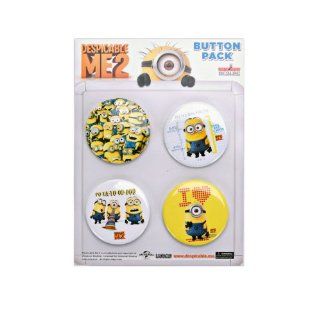 Despicable Me 2 Minion 4 Pack Button Set Jewelry