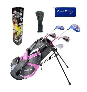 Paragon Golf Girls Golf Club Set, Pink, Ages 5 7   Left Handed  Golf Club Complete Sets  Sports & Outdoors