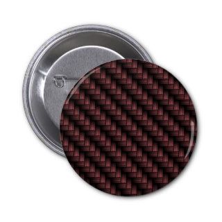 Red and Black Carbon Fiber Pinback Buttons