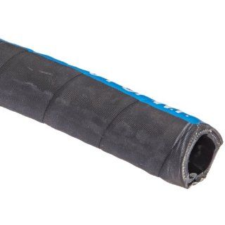 Unisource 2612 Rubber Water Suction/Discharge Hose, 150 psi Maximum Pressure, 100' Length, 1" ID