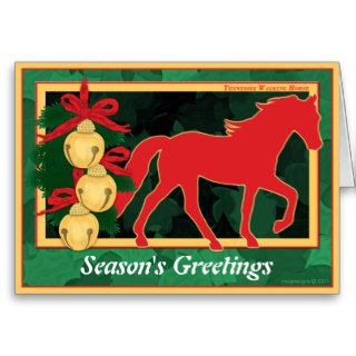Sleigh Bells Tennessee Walking Horse Christmas Cards