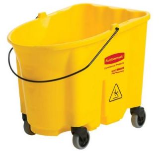 Rubbermaid Commercial Products 35 qt. WaveBrake Mop Bucket FG7570 88 YEL