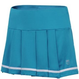 K Swiss Striped Pleat Skirt 486, Size Large Clothing