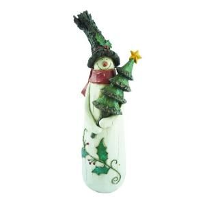 16 in. Snowman with Tree Tabletop Decoration GX1546