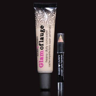 Hard Candy Glamoflauge HEAVY DUTY CONCEALER with pencil (Ultra Light shade 487)  Makeup  Beauty