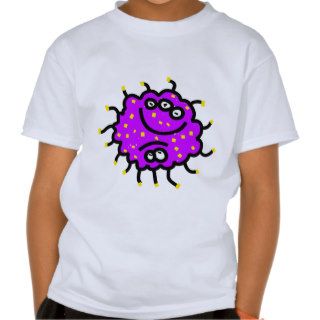 Purple Cartoon Germ Tshirts