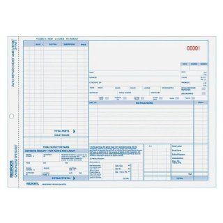 Rediform Auto Repair Polypack, Carbonless, 3 Part, 8.5 x 11 Inches, 50 Forms (4P487)  Forms Envelopes 