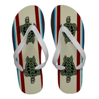 Tribal Turtle Old School Style Sandals