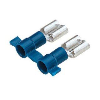 Panduit DMV2 488B 3K Reel Smart System Metric Disco Female Disconnects, Vinyl Barrel Insulated, Funnel Entry, 1.5   2.5mm Wire Range, Blue, 4.8 x 0.8mm Tab Size, 4.52mm Max Insulation, 5.3mm Width, 2.5mm Height, 19.6mm Length (3000 Pieces Per Reel) Discon