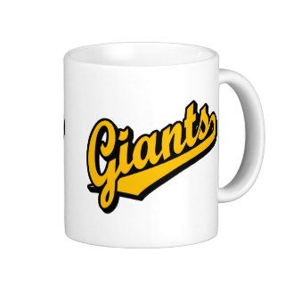 Giants in Orange Coffee Mugs