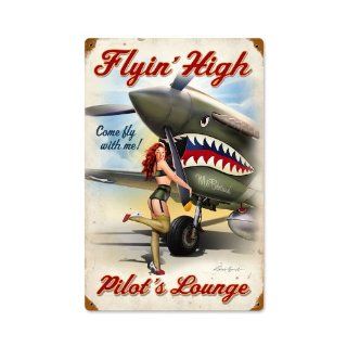 Flying High Allied Military Vintage Metal Sign   Decorative Signs