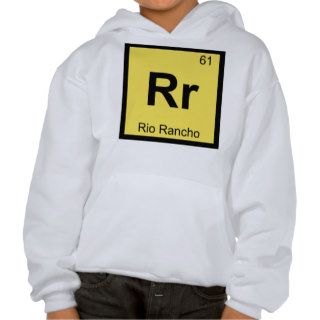 Rr   Rio Rancho New Mexico Chemistry Symbol City Sweatshirts