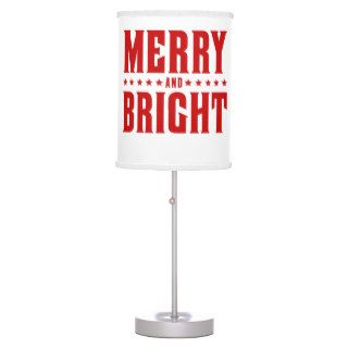 Merry and Bright Letterpress Style No. 507 Lamp