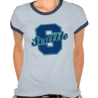 Seattle Letter T shirts