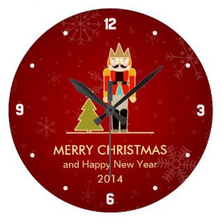 Nutcracker Merry Christmas and Happy New Year 2014 Wallclock