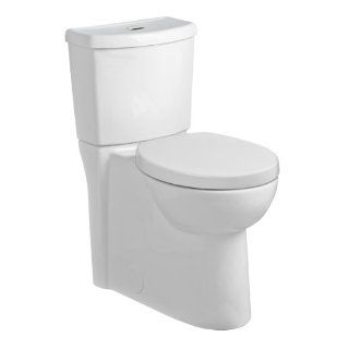 American Standard 2795.204.020 Studio Concealed Trapway Dual Flush Right Height Round Front Toilet, White   Two Piece Toilets  