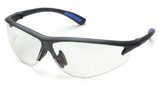 Bifocal Safety Glasses in Polycarbonate Clear Lens +2.5 Diopter    