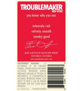 NV Troublemaker Blend 7 Blend   Red 750 mL Wine