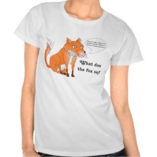 Customizable what does the fox say shirt