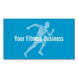 Blue Runner Fitness/Workout Business Card