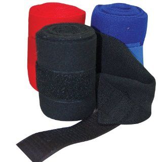Stall Bandages Acrylic Premium Set 4 With Velcro Black Sports & Outdoors