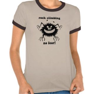 no fear rock climbing t shirts