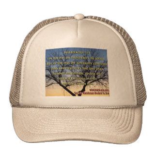 Custom photo Tree Day Prosperity Ecclesiates 714 Mesh Hat